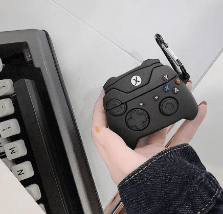 Airpod's Pro 2 Cute Gaming Control Cartoon Silicone Case - Black - Guleel