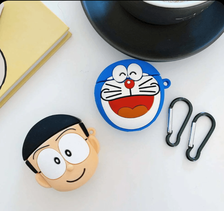 Airpod's 1 Cute Cartoon Silicone Apple Airpod's Case Cover ( Airpods Not Included ) Doraemon - Guleel