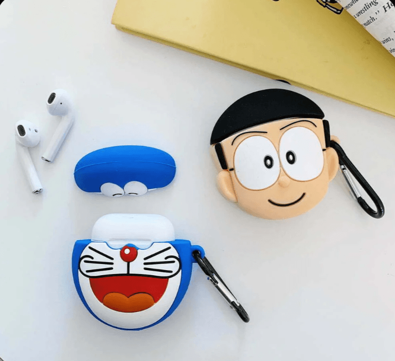 Airpod's 1 Cute Cartoon Silicone Apple Airpod's Case Cover ( Airpods Not Included ) Doraemon - Guleel