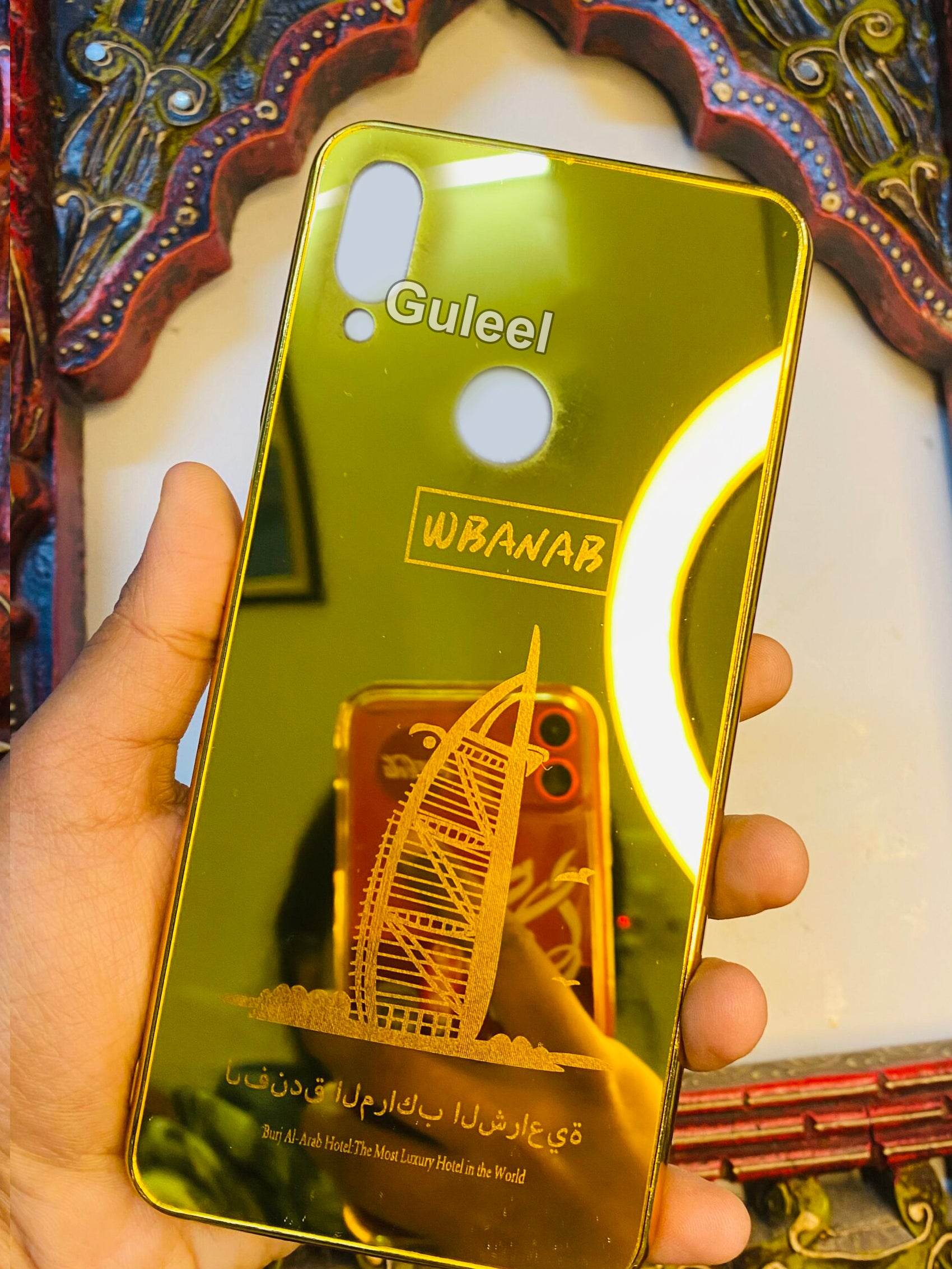 Premium Gold Plated Mirror Finish Case Cover - Ship - Guleel