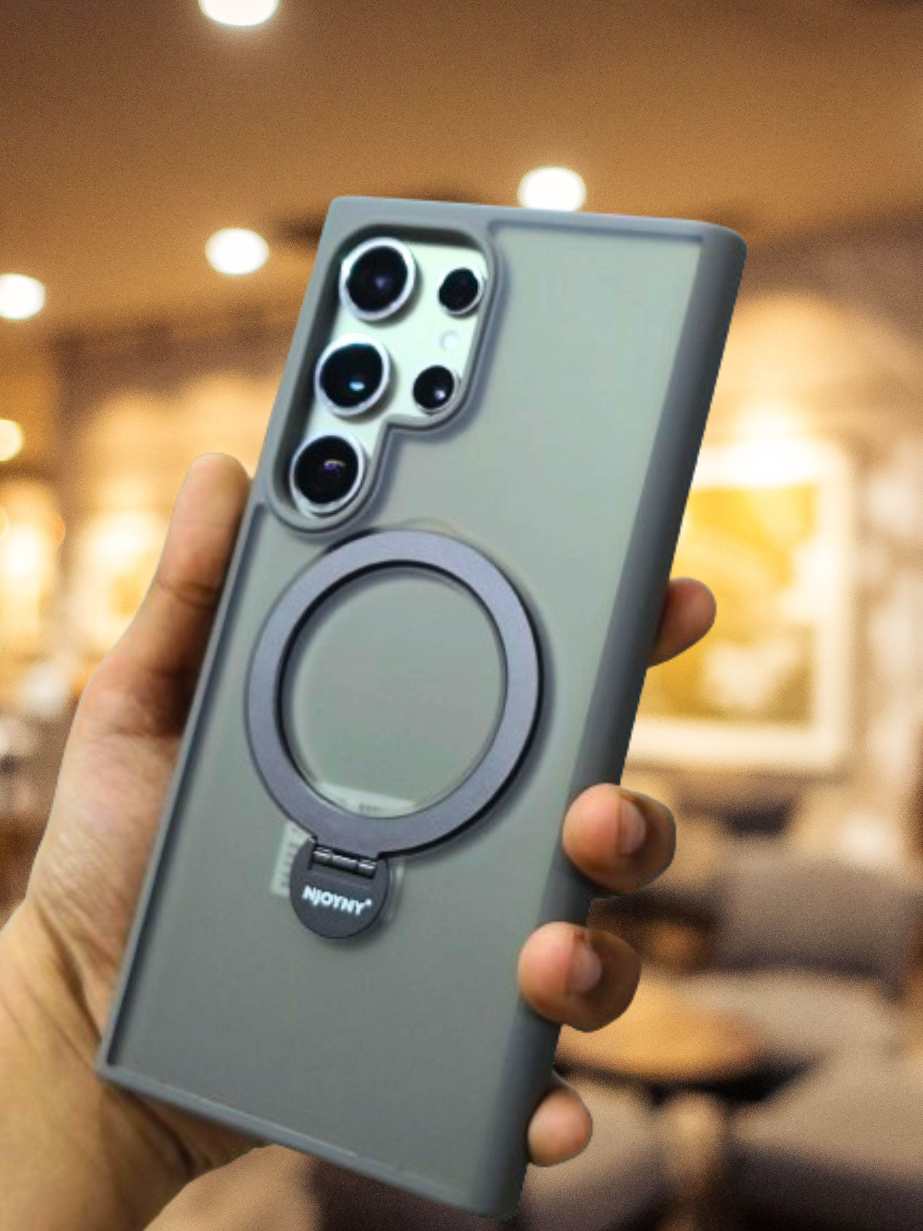 Samsung Galaxy S24 Ultra Premium Rotatable Magnetic Ring Kickstand Case - Guleel