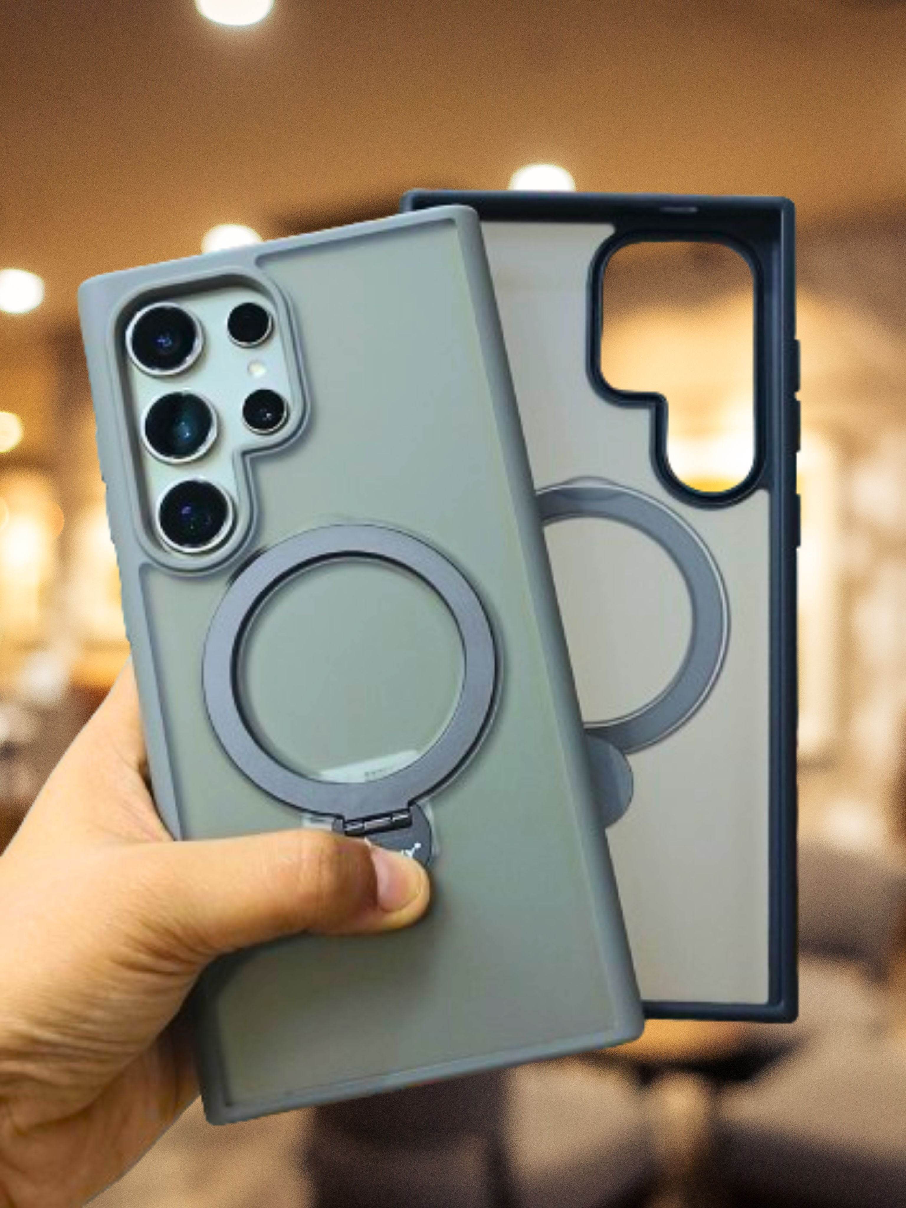 Samsung Galaxy S24 Ultra Premium Rotatable Magnetic Ring Kickstand Case - Guleel