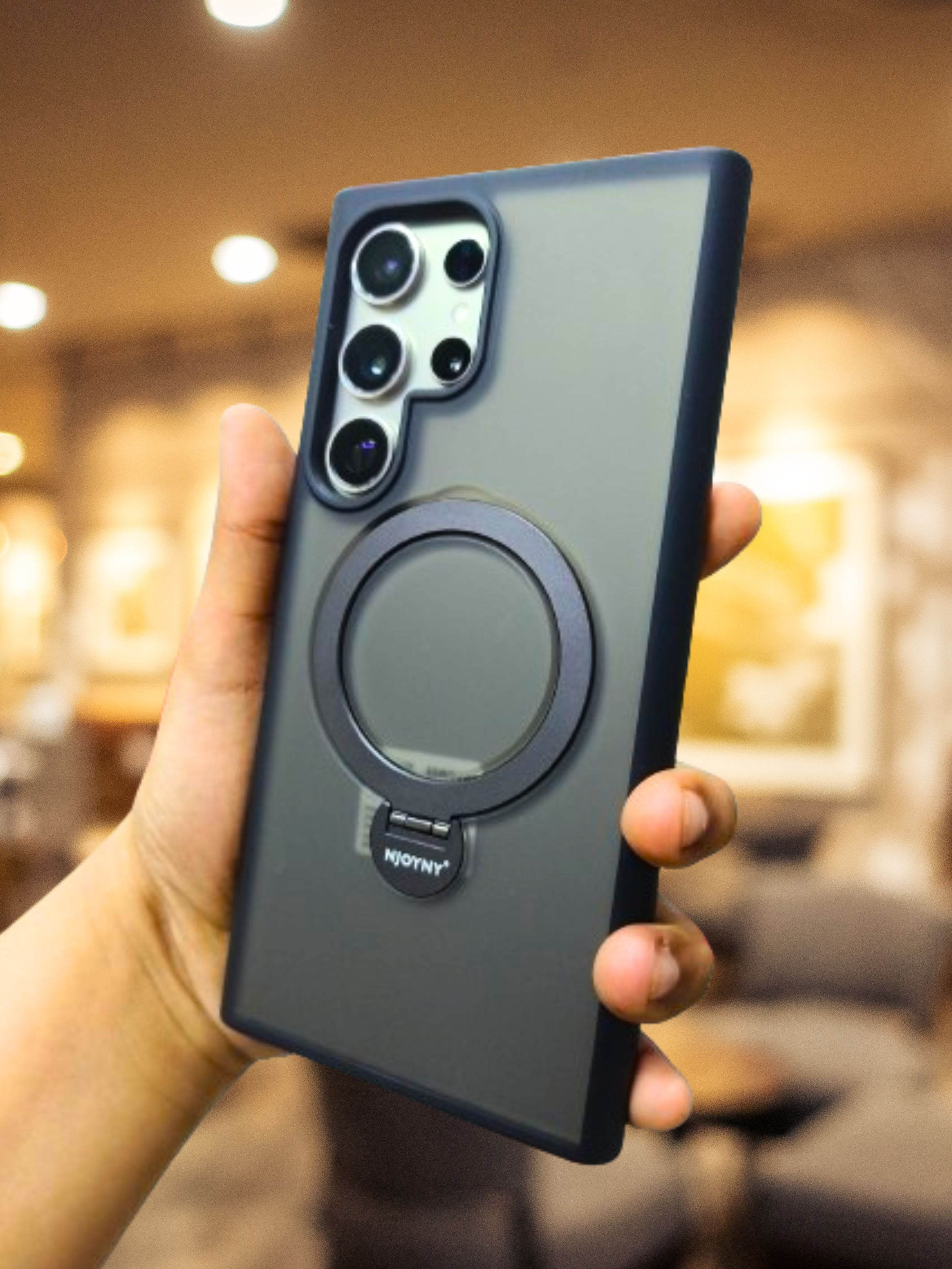 Samsung Galaxy S24 Ultra Premium Rotatable Magnetic Ring Kickstand Case - Guleel