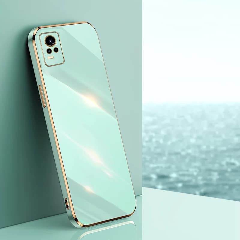 Vivo V20 Premium Silicon Case Cover - Mint Green - Guleel