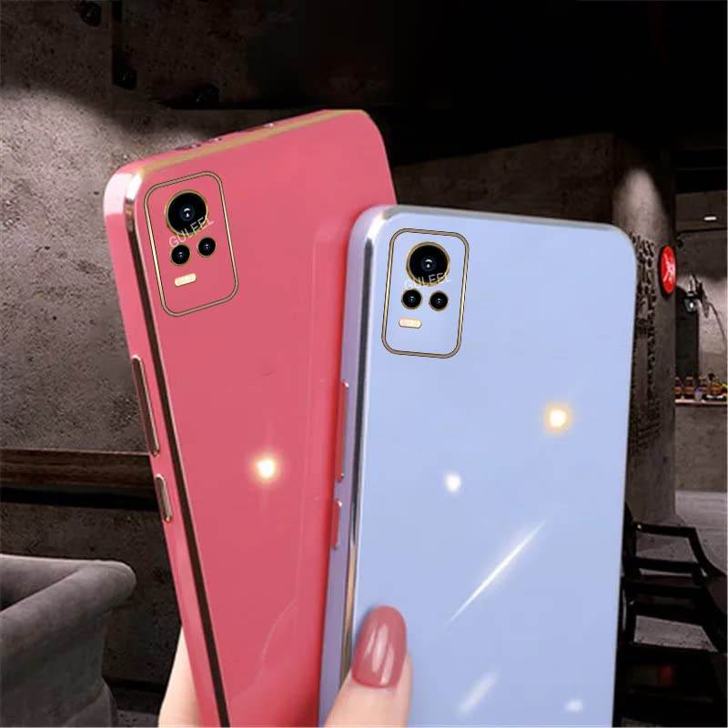 Vivo V21 5G Premium Silicon Case Cover - Mint Green - Guleel