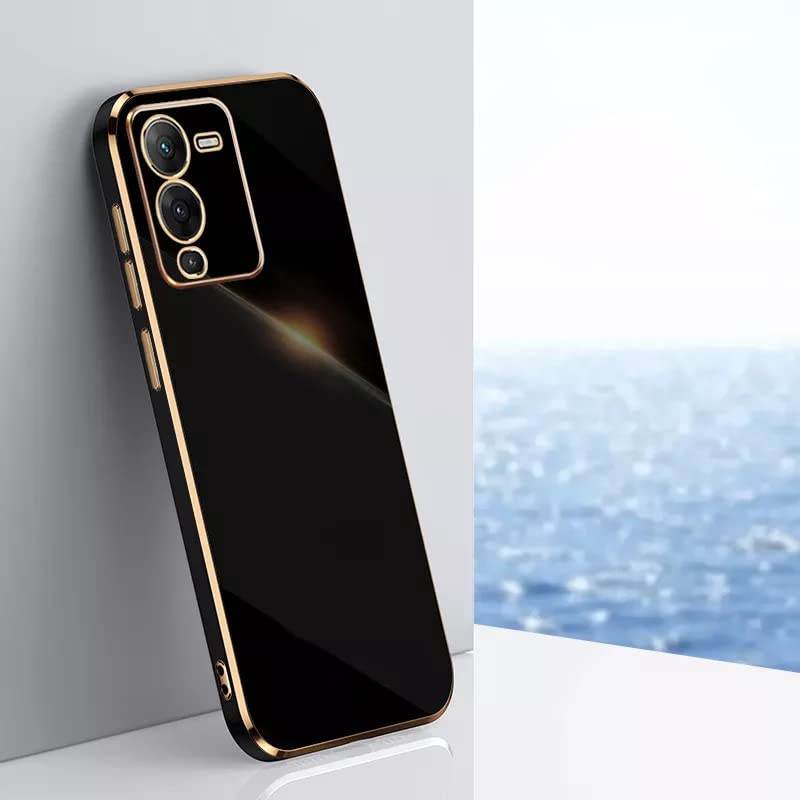 Vivo V25 Pro 5G Premium Silicon Case Cover - Black - Guleel