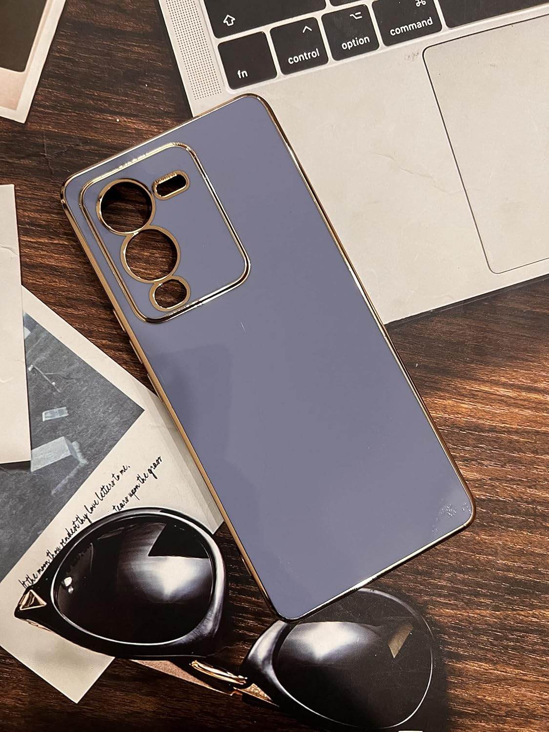 Vivo V25 Pro 5G Premium Silicon Case Cover - Blue - Guleel