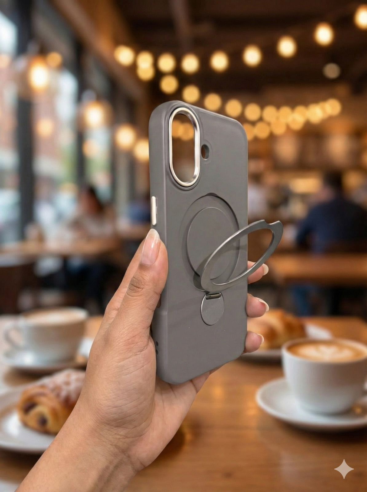 iPhone 16 Premium Shockproof Magsafe Stand Back Cover