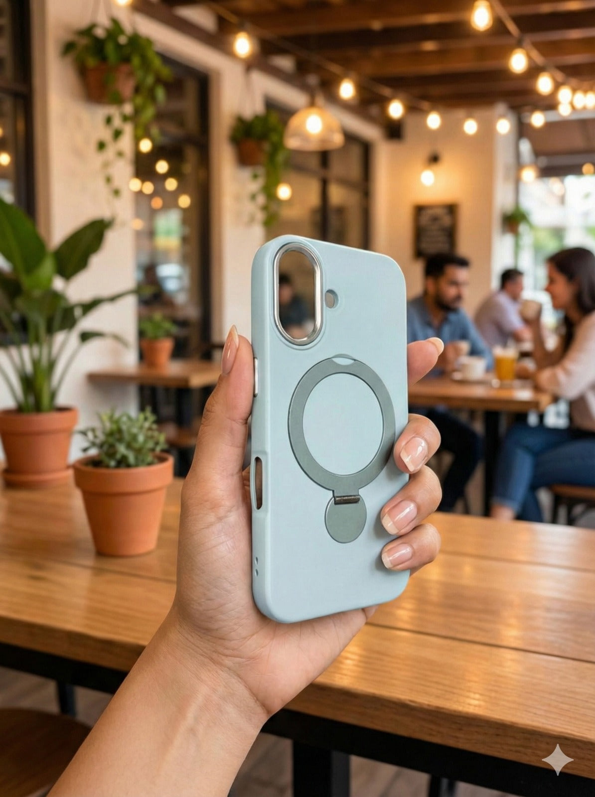 iPhone 16 Premium Shockproof Magsafe Stand Back Cover