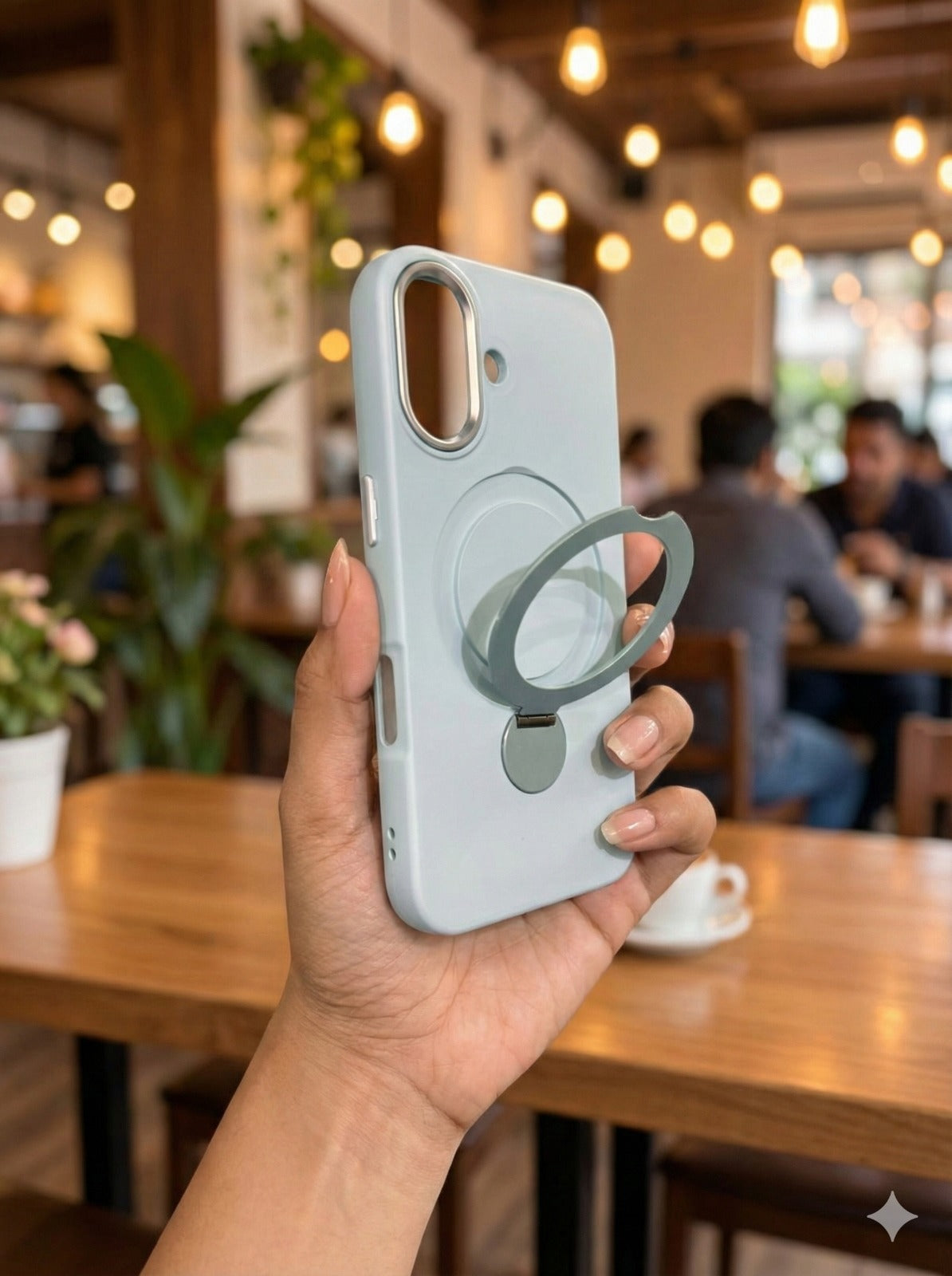 iPhone 16 Premium Shockproof Magsafe Stand Back Cover