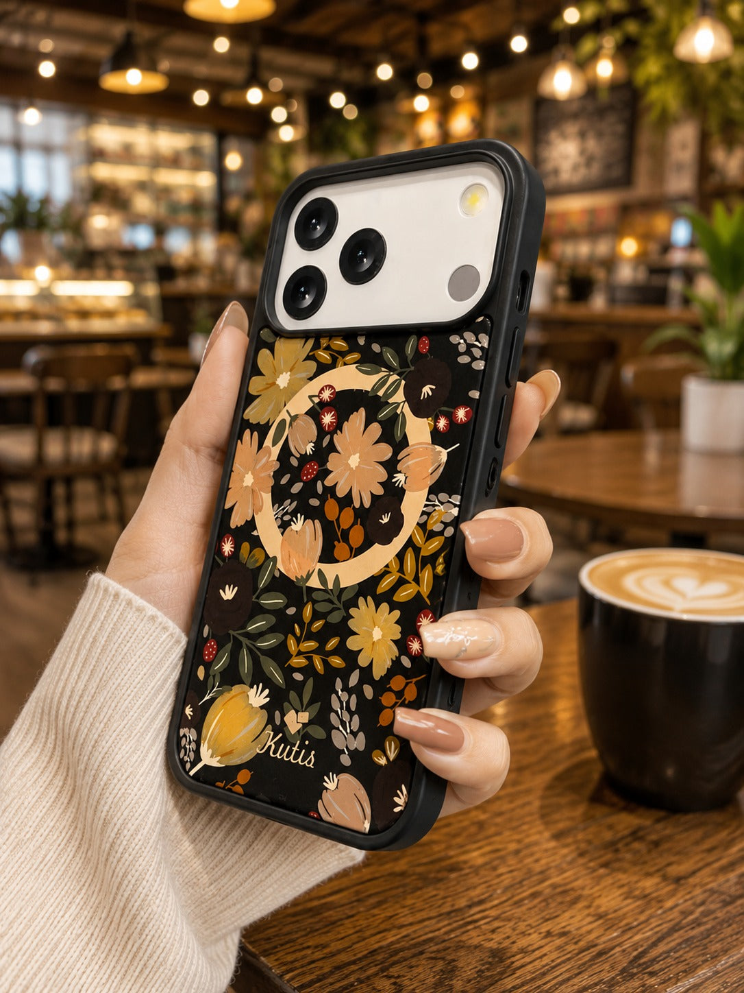 Premium Shockproof Flower Printed Magsafe Mobile Cover