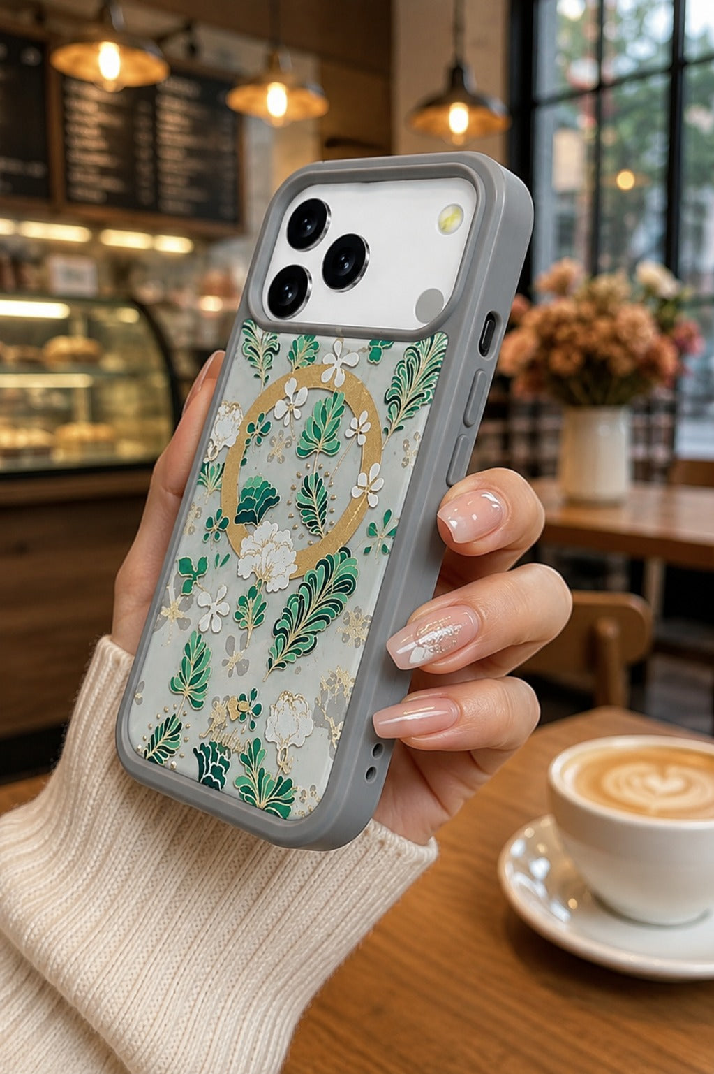 Premium Shockproof Flower Printed Magsafe Mobile Cover