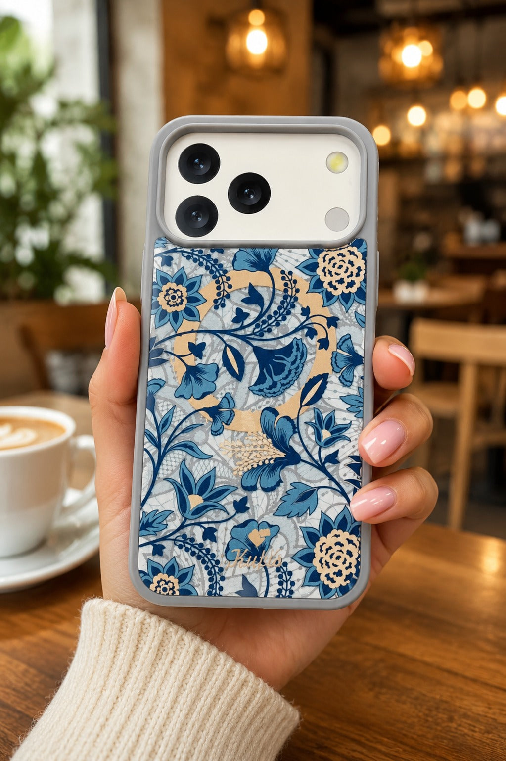 iPhone 17 Pro Premium Shockproof Flower Printed Magsafe Mobile Cover