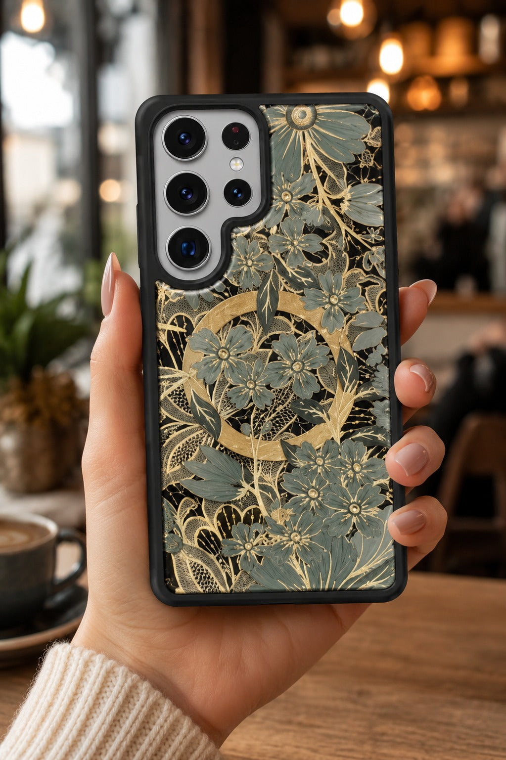Premium Shockproof Flower Printed Magsafe Mobile Cover