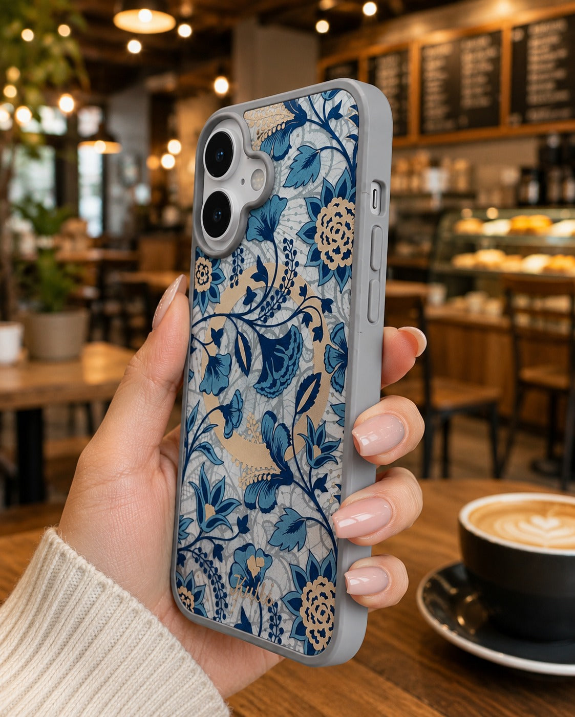 iPhone 17 Premium Shockproof Flower Printed Magsafe Mobile Cover