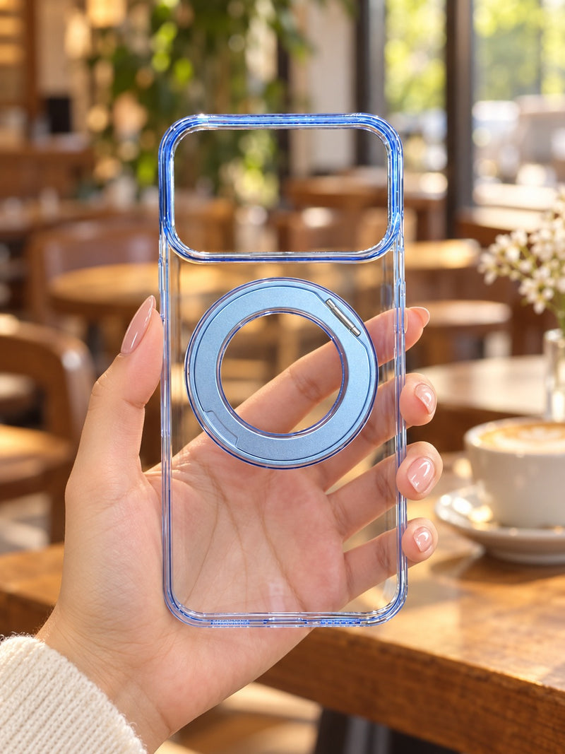 Transparent Magnetic Ring Phone Case