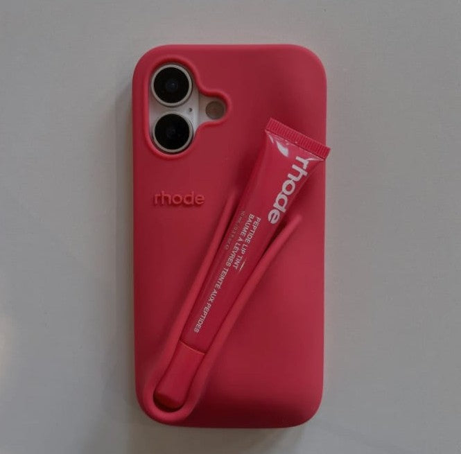 Premium 3D Silicon Lip Gloss Phone Case with FREE Tinted Lip Balm