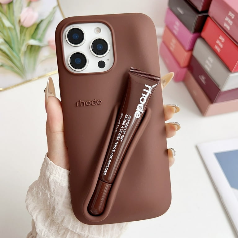 Premium 3D Silicon Lip Gloss Phone Case with FREE Tinted Lip Balm