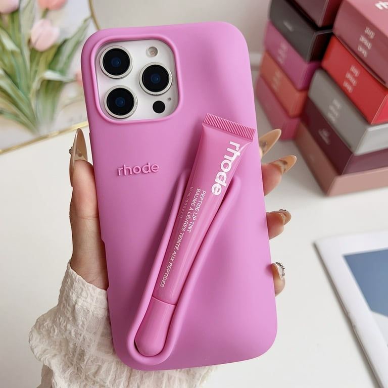 Premium 3D Silicon Lip Gloss Phone Case with FREE Tinted Lip Balm