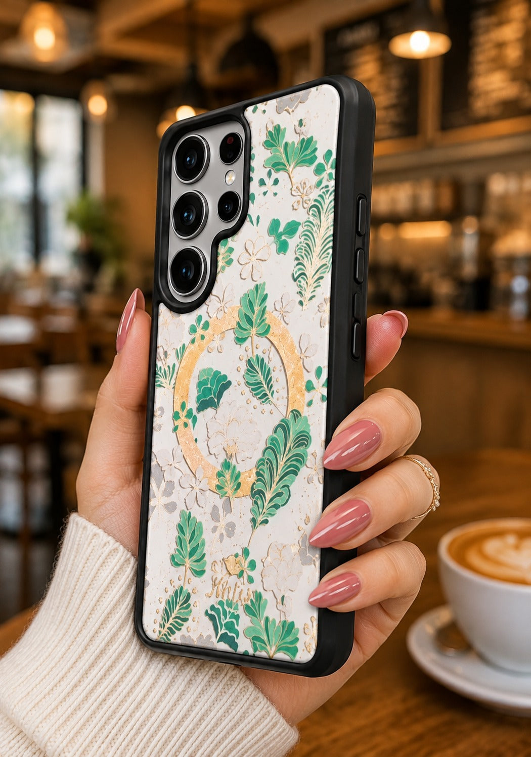 Premium Shockproof Flower Printed Magsafe Mobile Cover