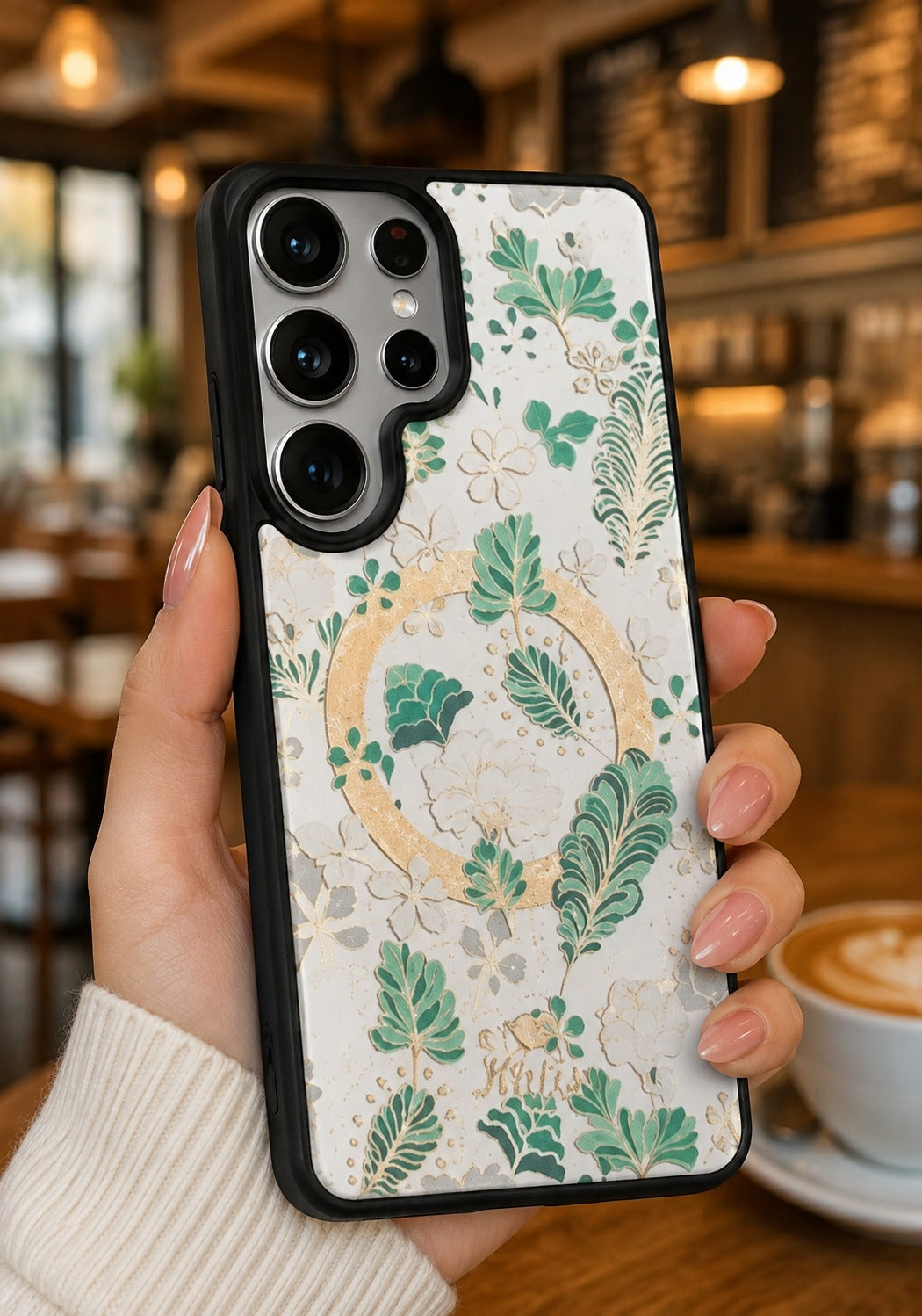 Premium Shockproof Flower Printed Magsafe Mobile Cover