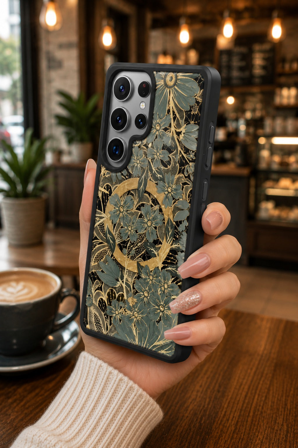 Premium Shockproof Flower Printed Magsafe Mobile Cover