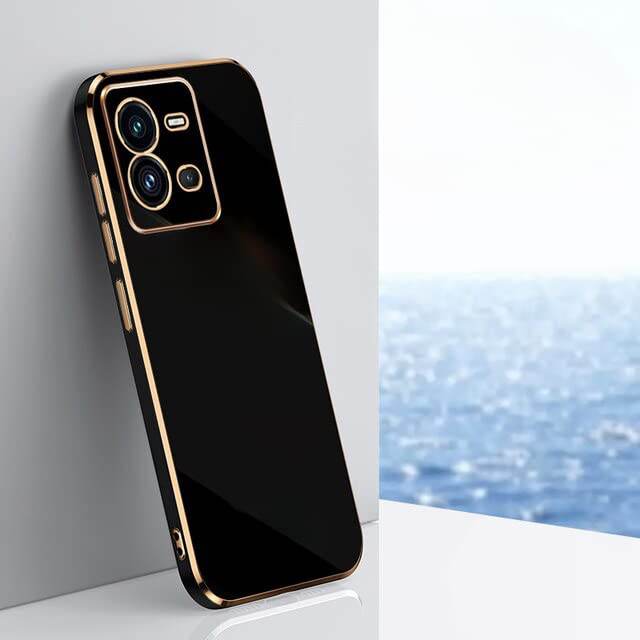 Vivo Y35 Premium Silicon Case Cover - Black - Guleel