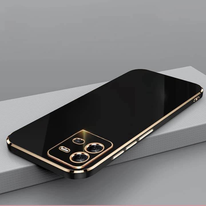 Vivo Y35 Premium Silicon Case Cover - Black - Guleel