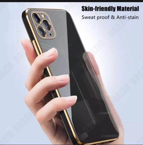 Premium Silicon Case Cover - Black - Guleel