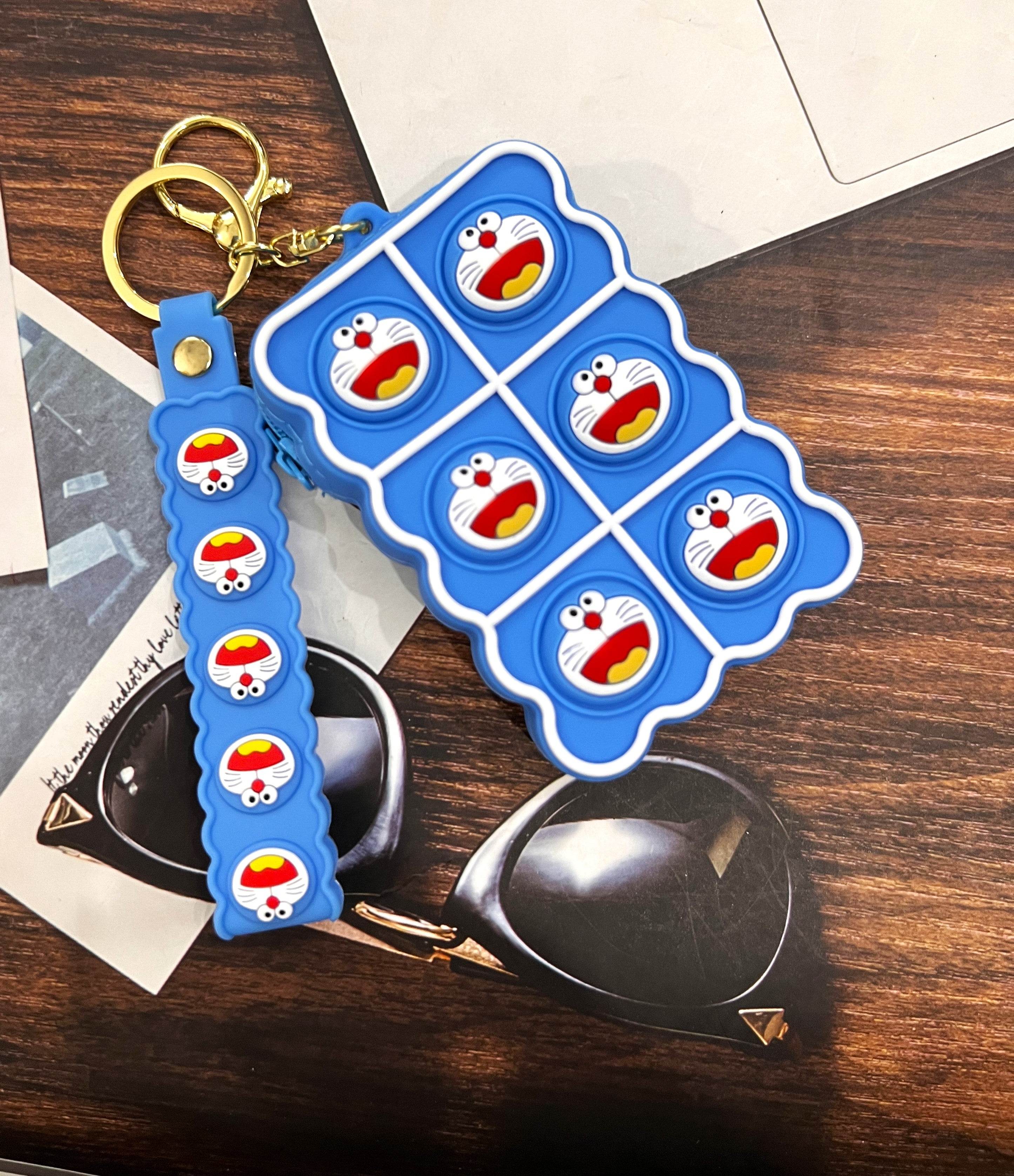 Universal Cartoon Accessories Organizer for Portable Charger, Cables, Earphone, Cord, SD Card - Doraemon - Guleel