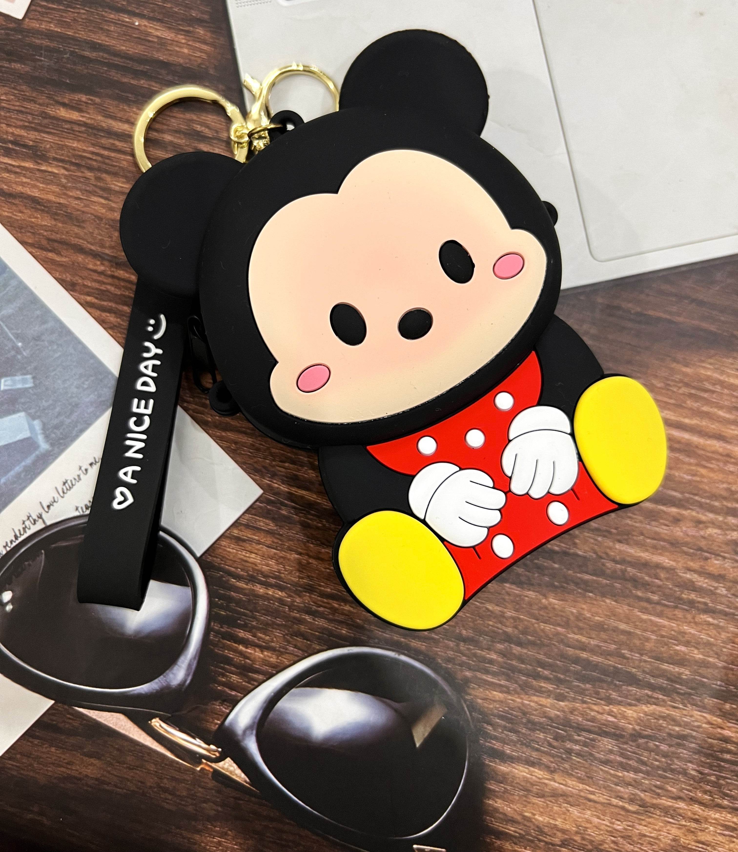 Universal Cartoon Accessories Organizer for Portable Charger, Cables, Earphone, Cord, SD Card - Mickey Mouse - Guleel