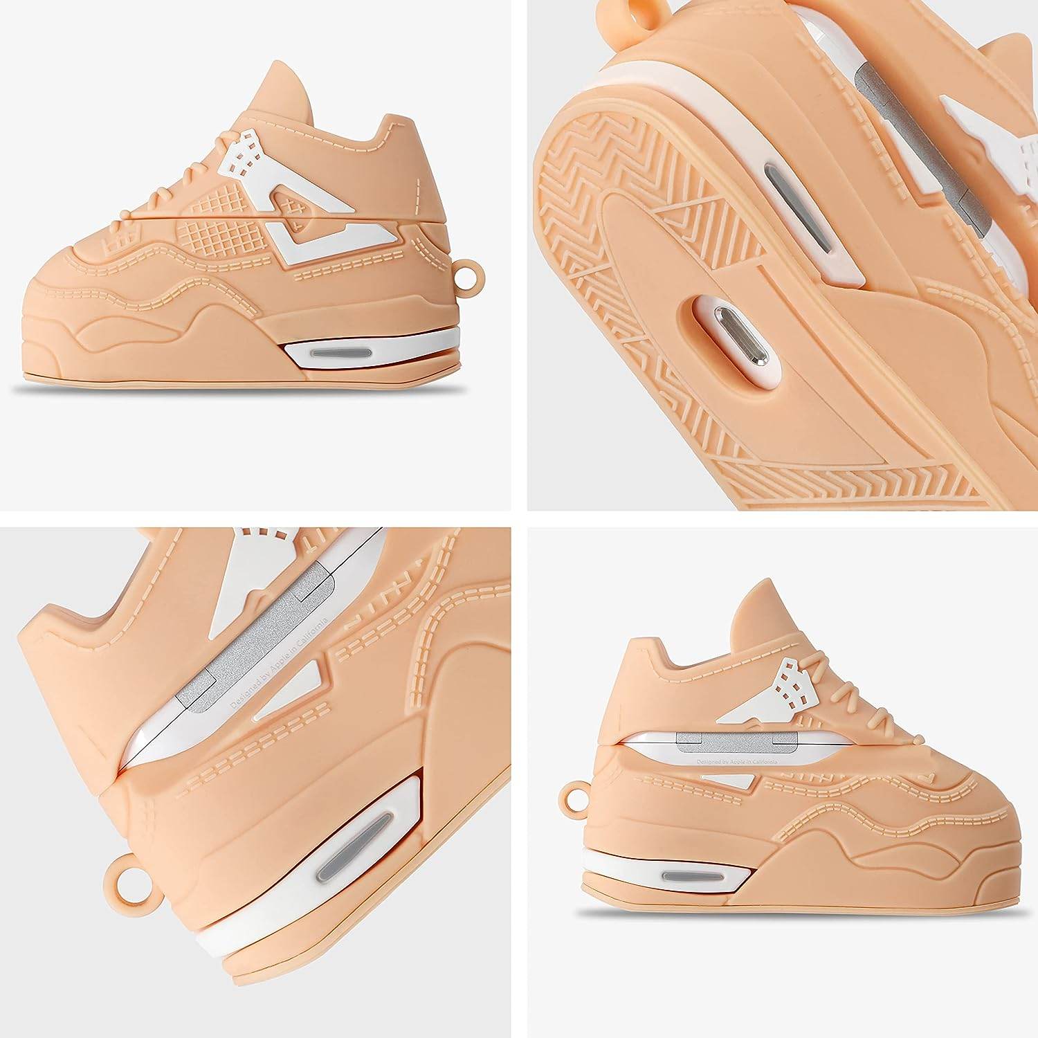 Airpod's 3 Cute Cartoon Silicone Case - Cream Shoes - Guleel