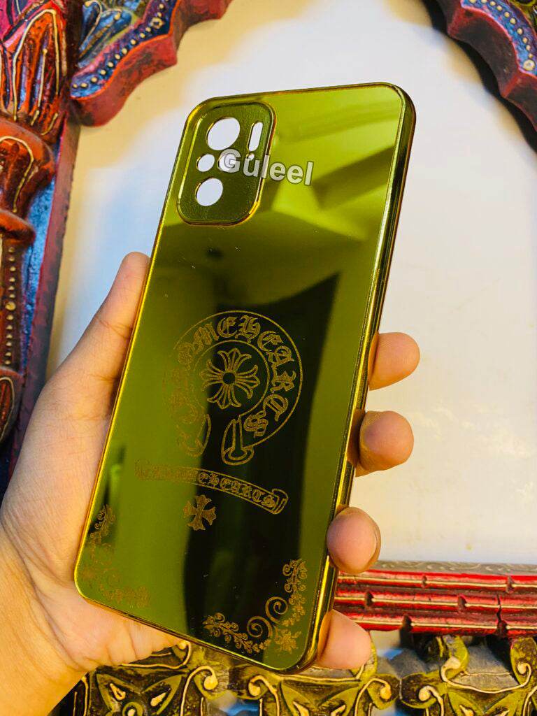 Redmi Note 10/10s Premium Gold Plated Mirror Finish Case Cover - Designer - Guleel