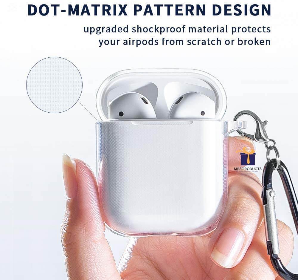 Airpod's 2 Soft Silicone Transparent Case Cover - Guleel