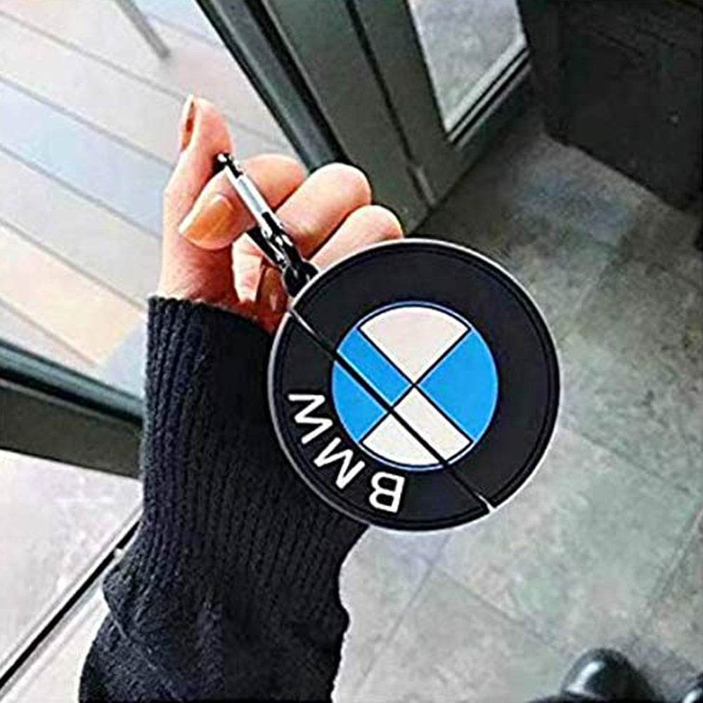 Airpod's Pro 2 Cute BMW Cartoon Silicone Case - Blue White - Guleel
