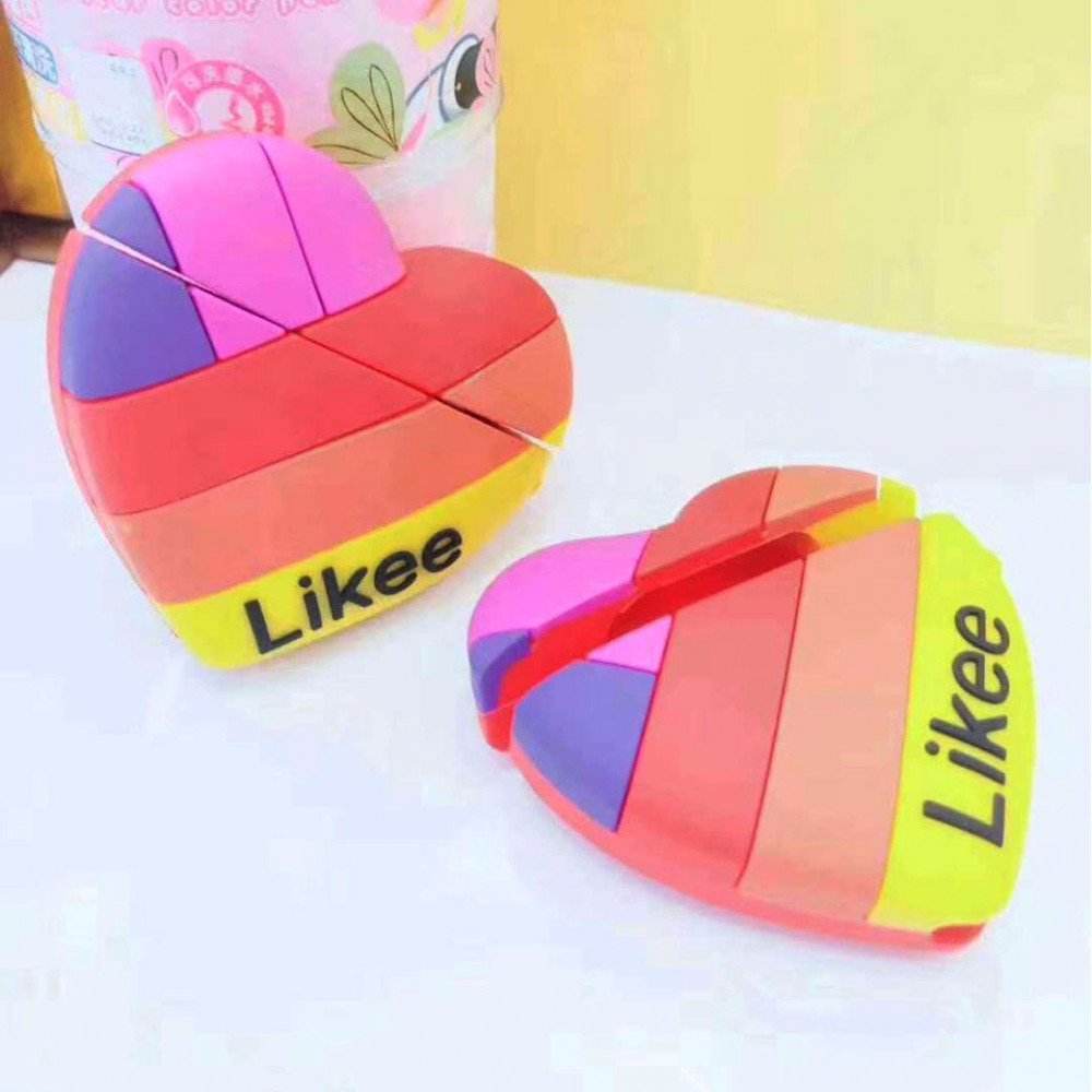 Airpods 2 Colorful Heart Silicone Case ( Airpods Not Included ) - Guleel