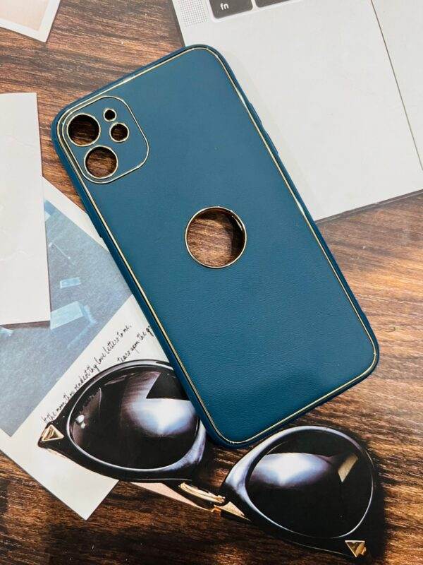 iPhone 11 Premium Leather Finish Case - Green - Guleel