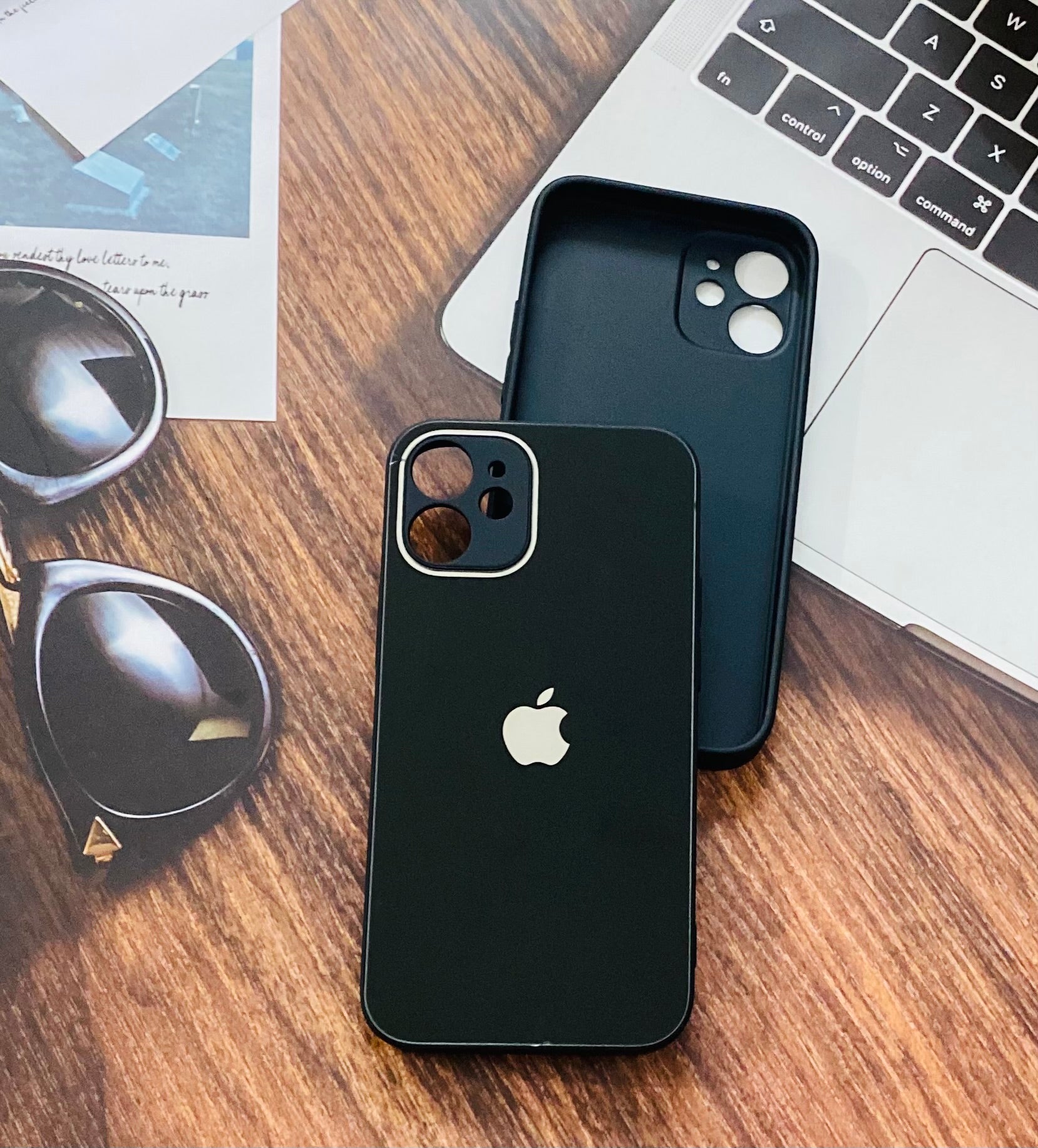 iPhone 11 Premium Glass Camera Protection - Black - Guleel
