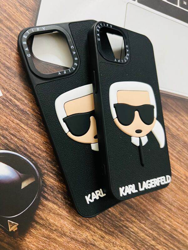 iPhone 13 Pro Max Premium karl Lagerfeld Case - Black Tie - Guleel