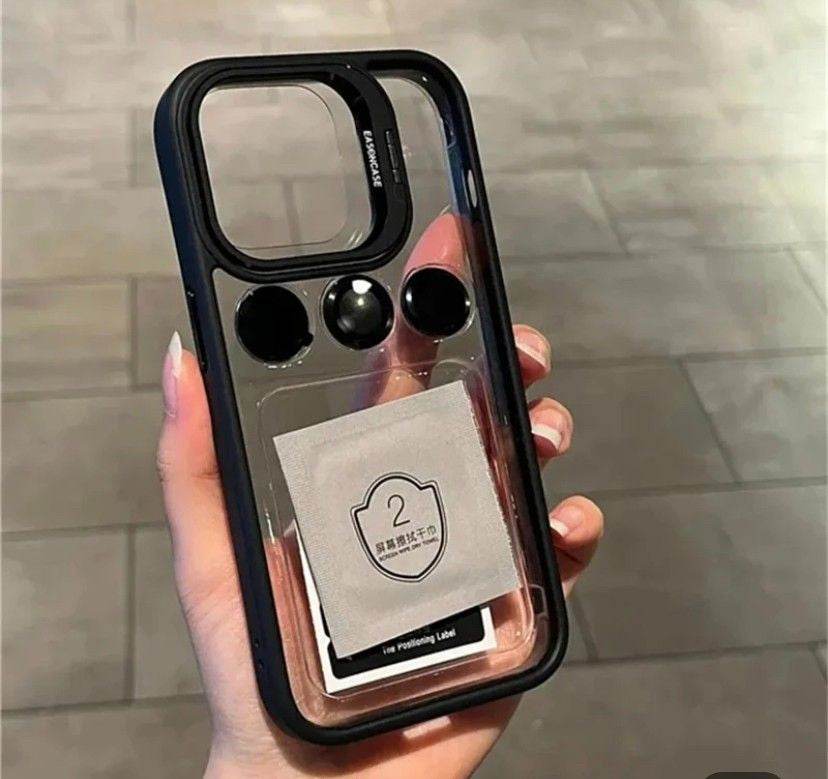 Premium Camera Lens Protector with Metal Frame Holder Transparent Case with FREE Lens - Guleel