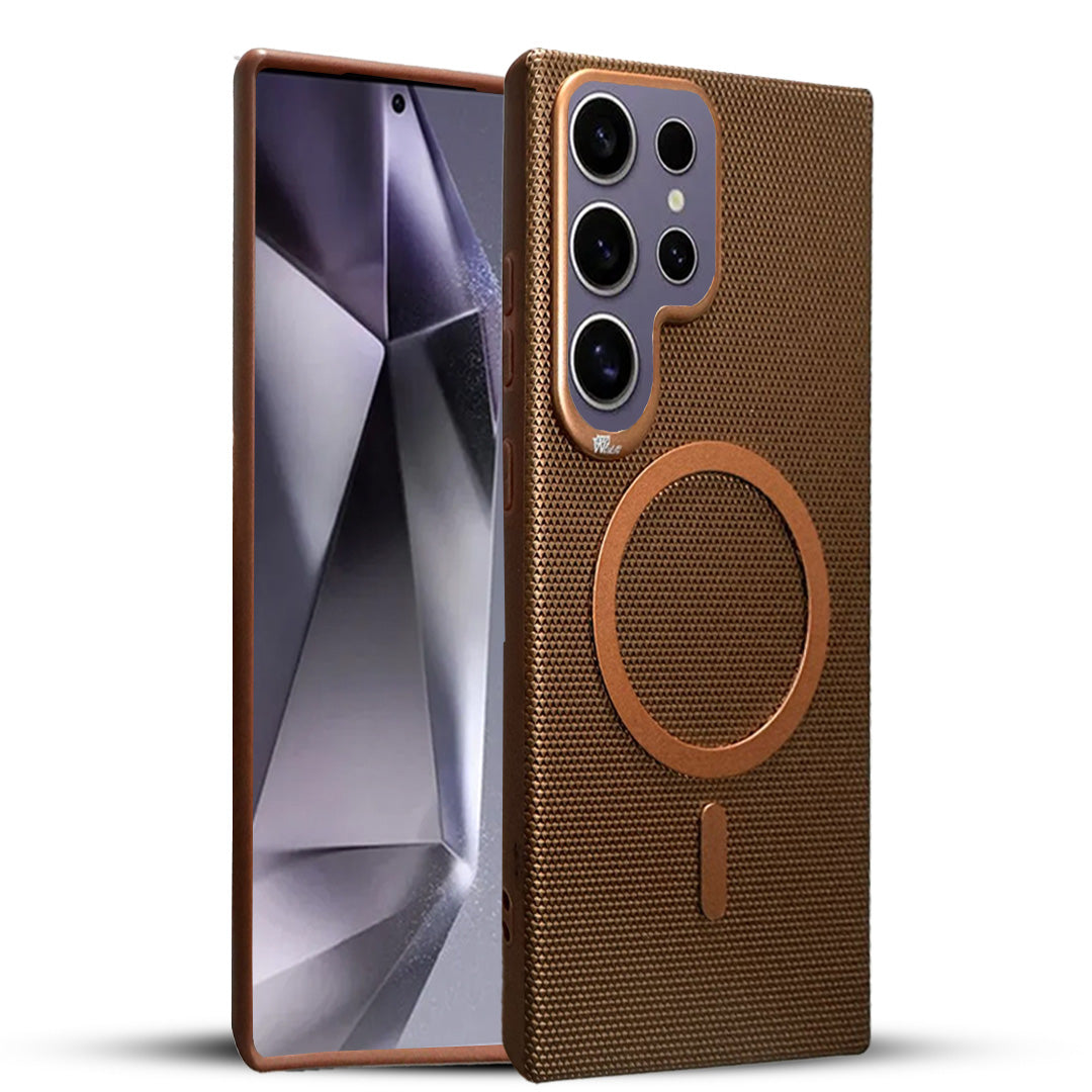 Premium Shockproof Magsfe Back Case Cover - Brown