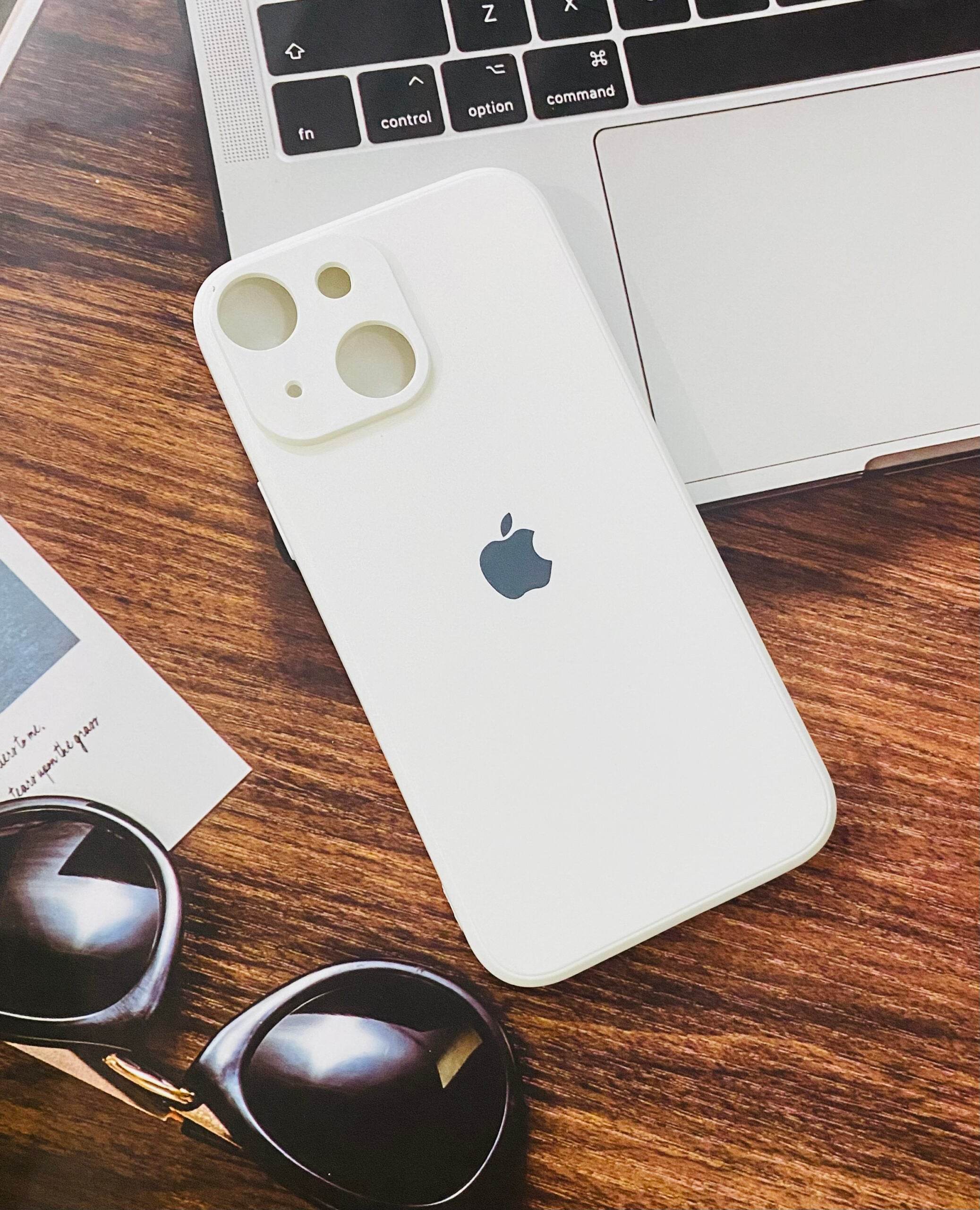 iPhone 13 Pro Max Premium shockproof Silicon Case - White - Guleel