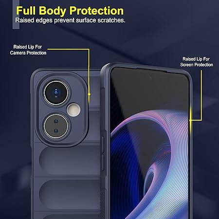OnePlus Nord CE 3 Lite 5G Liquid Silicon Back Case- Blue - Guleel