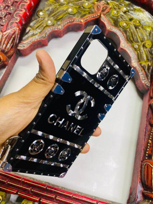 iPhone 12 Pro Max Premium Mirror Finish Trunk Case - Channel Black - Guleel