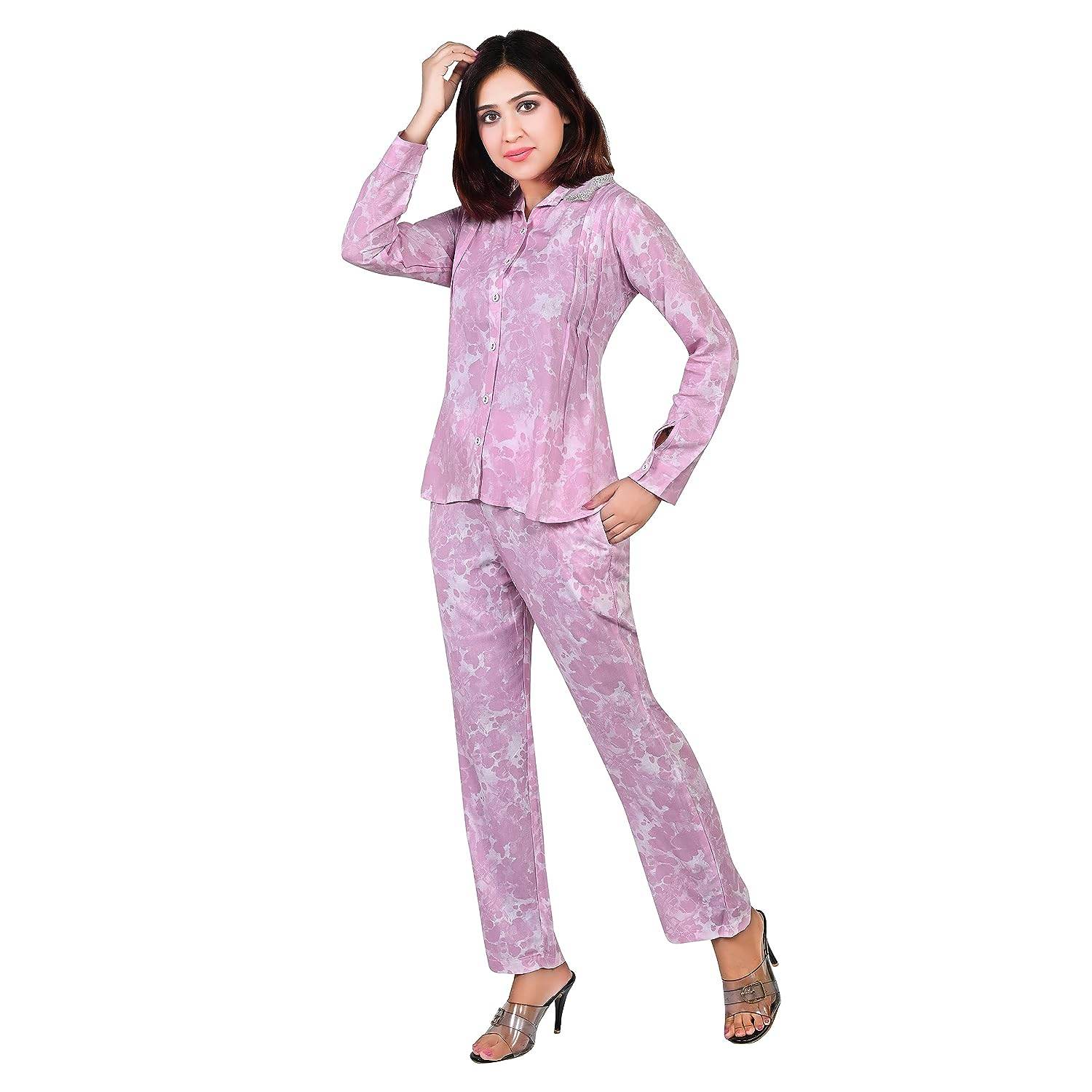Cotton Co-ord Set Relaxed Fit - Pink - Guleel