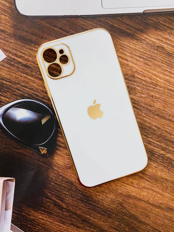 iPhone 11 Premium Silicone Camera Protection Case - White - Guleel
