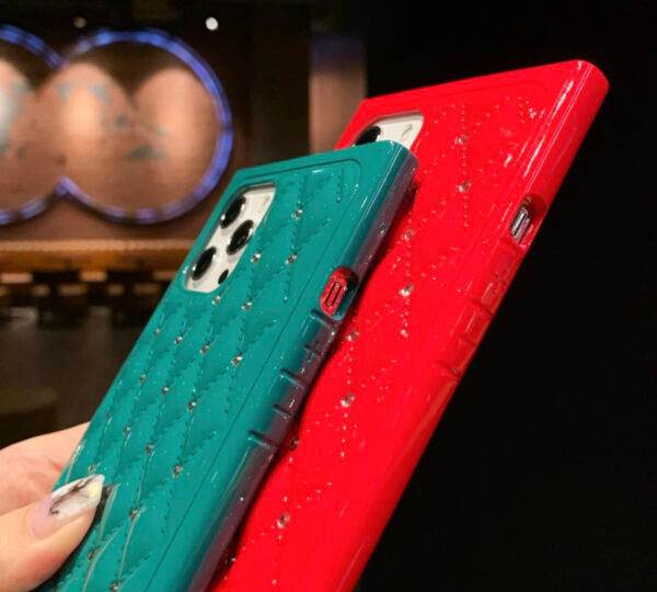 Premium Shockproof Diamond Back Cover - Light Blue - Guleel