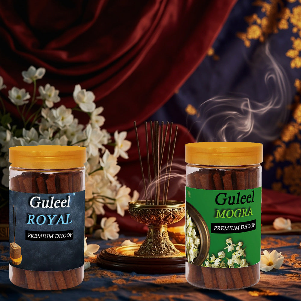 Mogra & Royal Flavoured Agarbatti Pack of 2 – Pure Floral Incense Sticks For Puja & Meditation