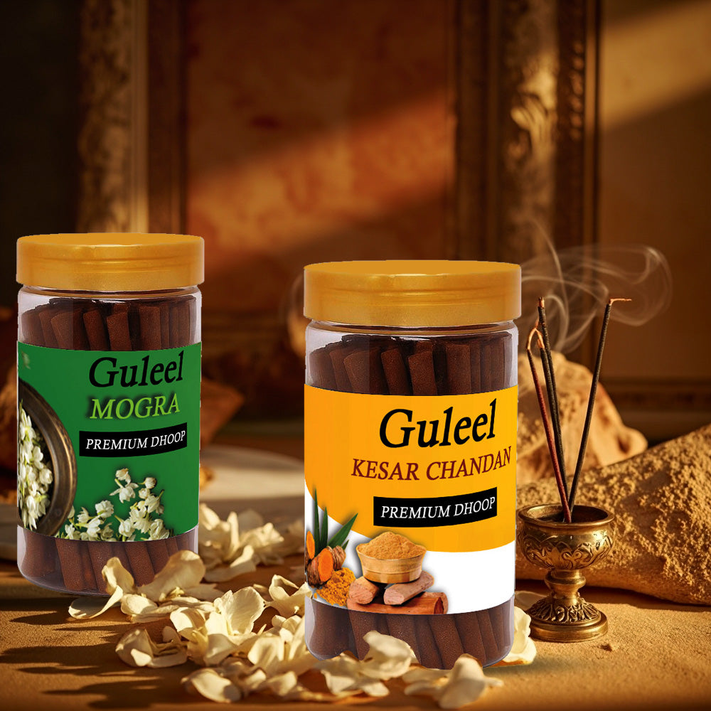 Mogra & Chandan Flavoured Agarbatti Pack of 2 – Pure Floral Incense Sticks For Puja & Meditation