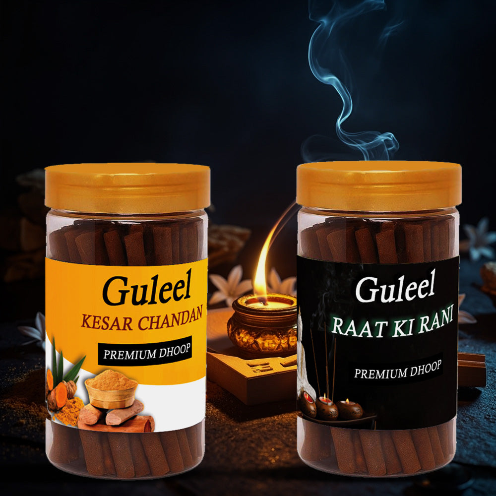 Raat Ki Rani & Chandan Flavoured Agarbatti Pack of 2 – Pure Floral Incense Sticks For Puja & Meditation